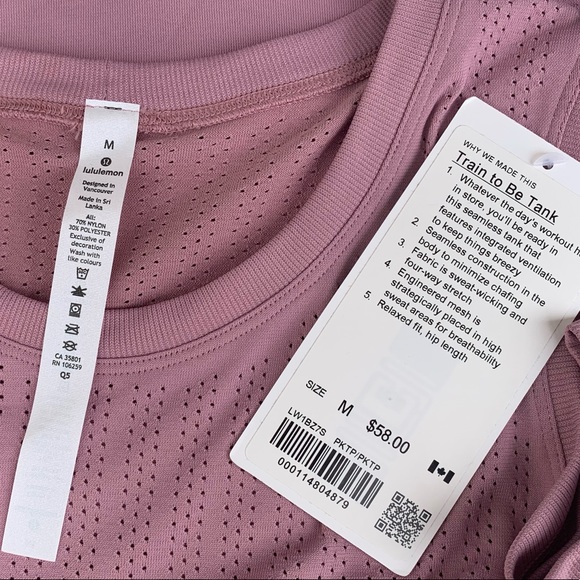 NWT Lululemon Train to Be Tank, size M - Picture 2 of 6